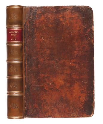 MACHIAVELLI, NICCOLÒ. The Works . . . Third Edition, carefully Corrected.  1720